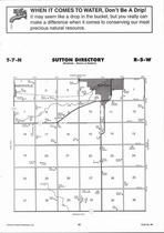 Sutton Township, Saronville, School Creek, Directory Map, Clay County 2006